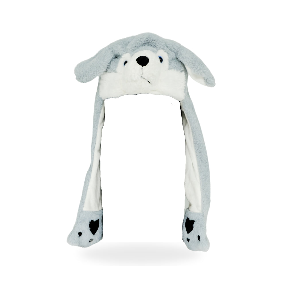 Animal Hat - Husky Dog Moving Ears Hat.