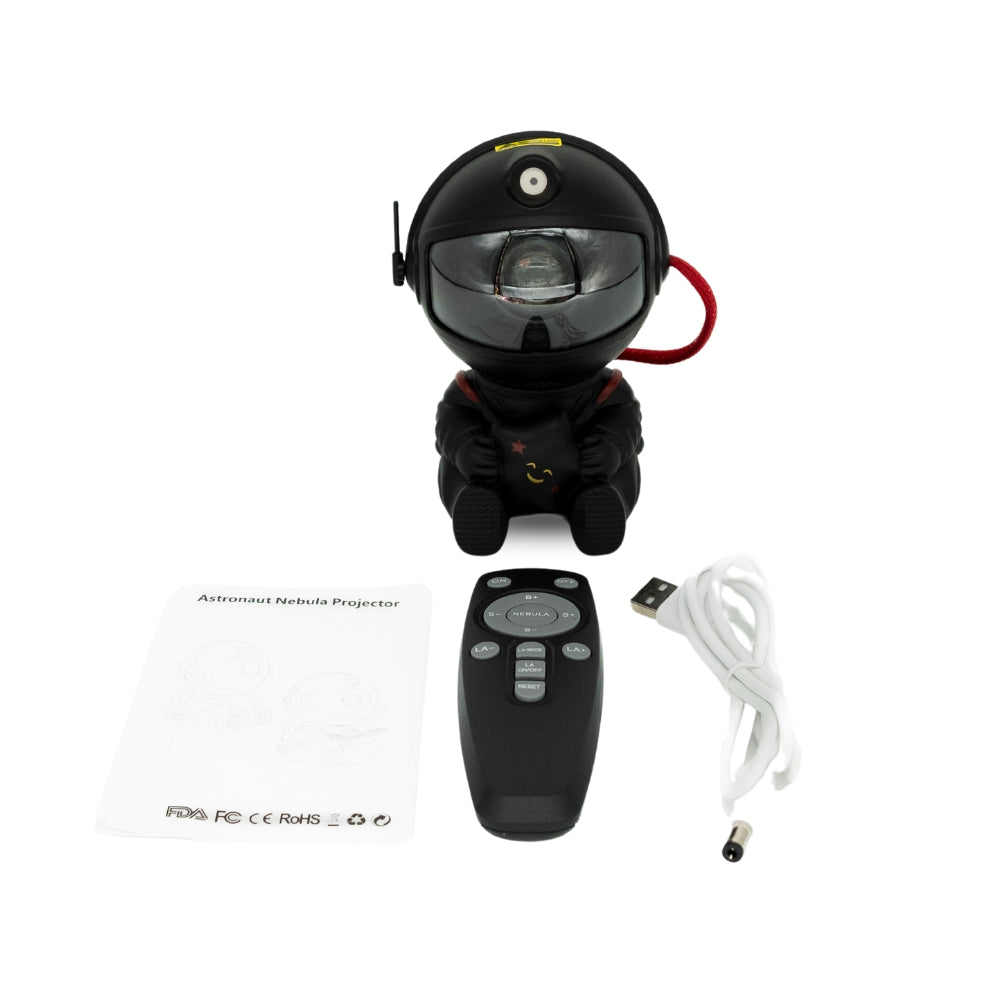 Astronaut Galaxy Projector 360° - Black Star
