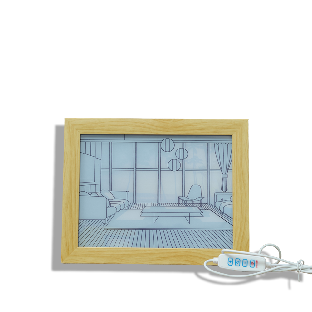 Light Up Picture Frame Beach View LED Lights