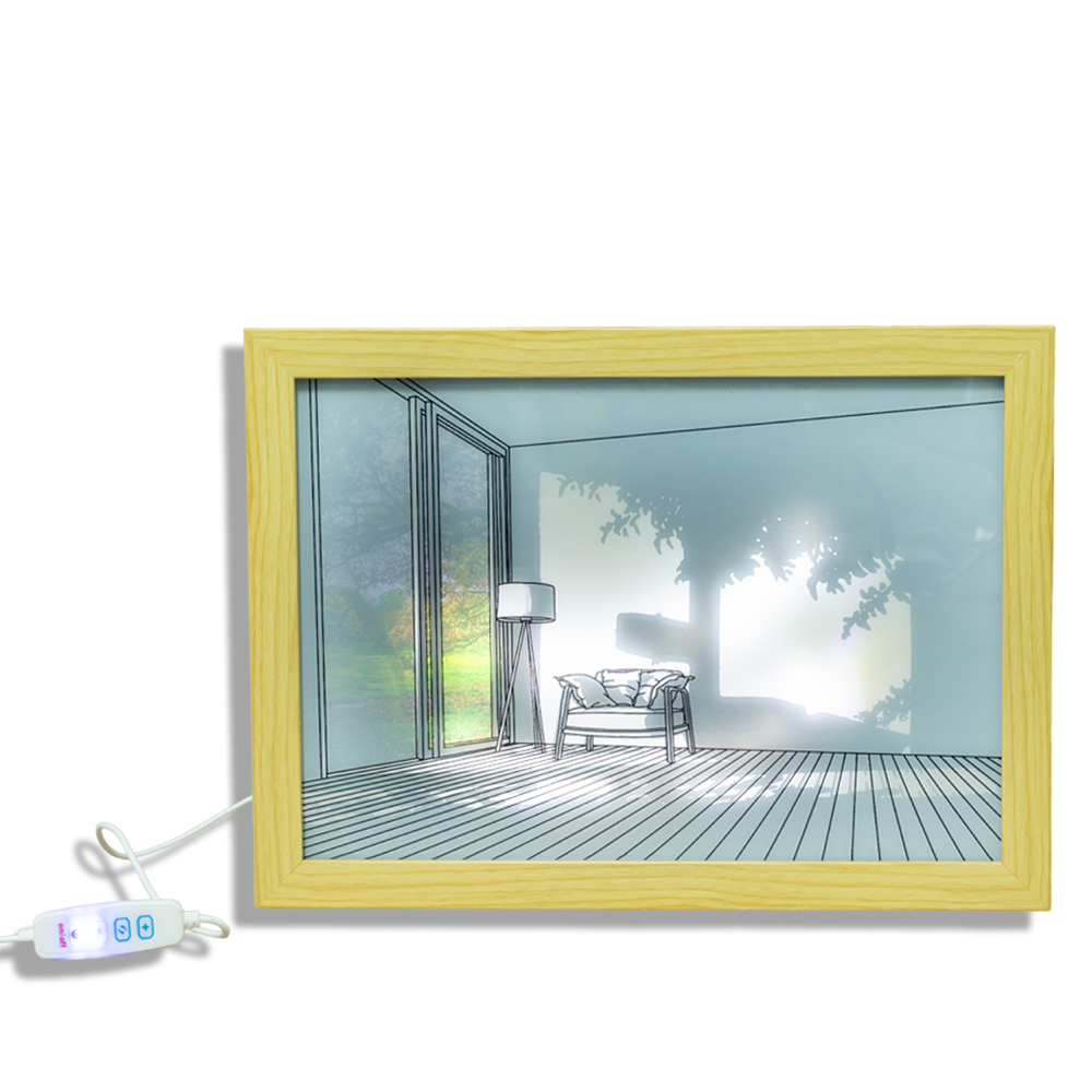 Unique Light Up Picture Frame featuring a Singular Chair, available at Teddy and CoFunland.