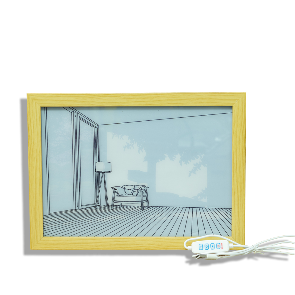 Unique Light Up Picture Frame featuring a Singular Chair, available at Teddy and CoFunland.