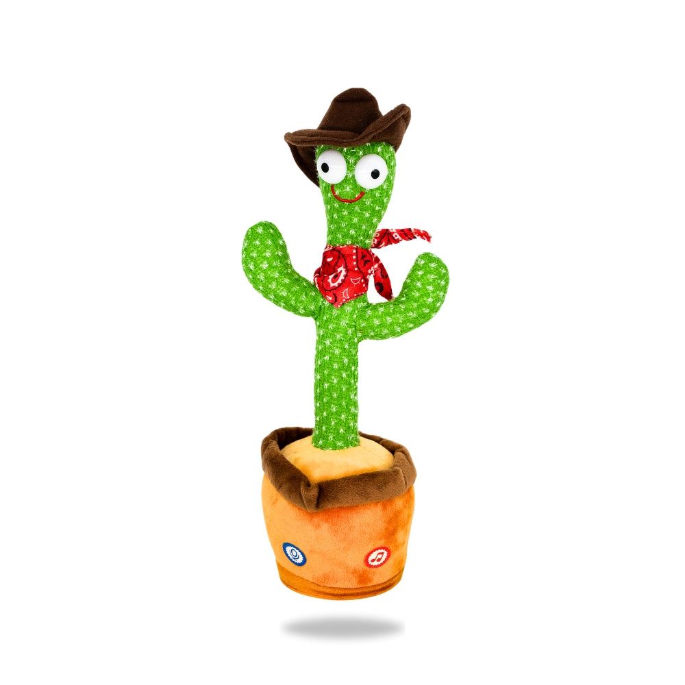 Front view of Dancing Cactus Cowboy - viral TikTok toy