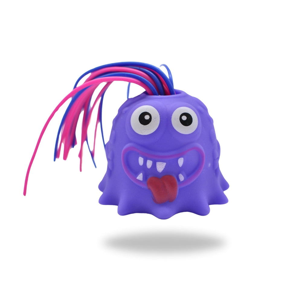 Front View Purple Scream Stretchy Monster