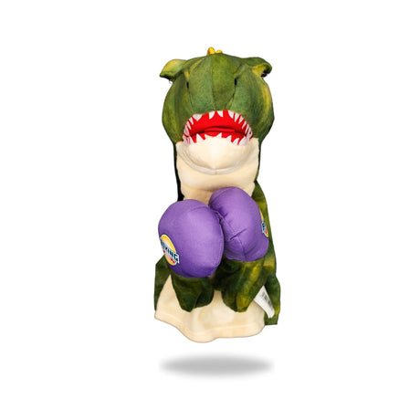 Front view of Plush Dinosaur Boxing Toy, showing its [describe color and any distinctive features].