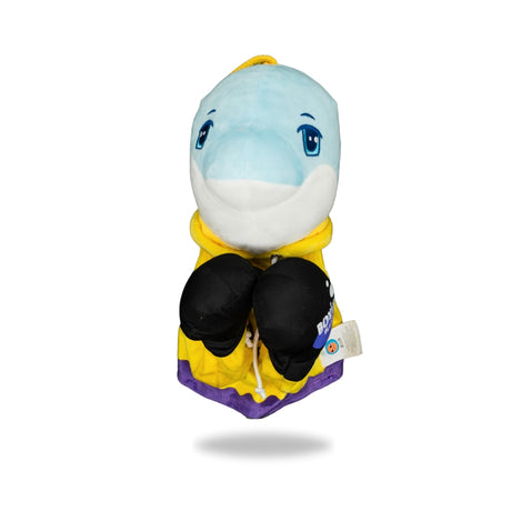 Front view of Plush Dolphin Boxing Toy.