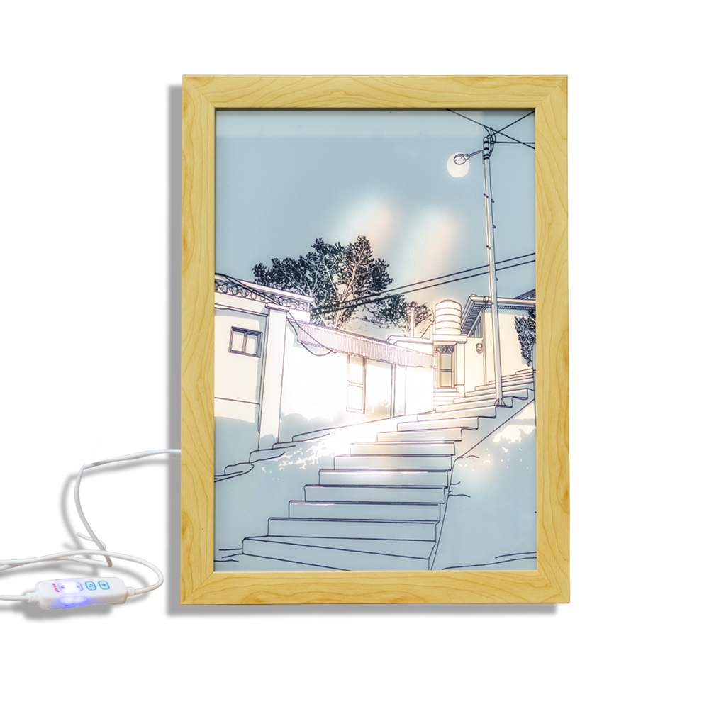 Captivating Light Up Picture Frame featuring Outdoor Steps, available at Teddy and CoFunland.
