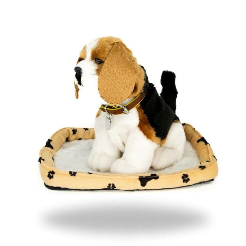 Left side of Sweet Petzzz Beagle toy dog.