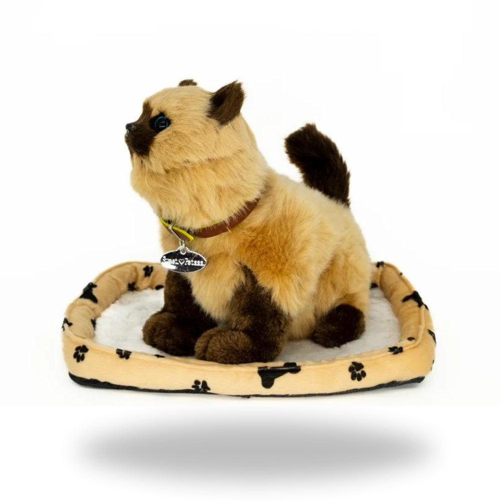 Left side of Sweet Petzzz Brown Cat toy.