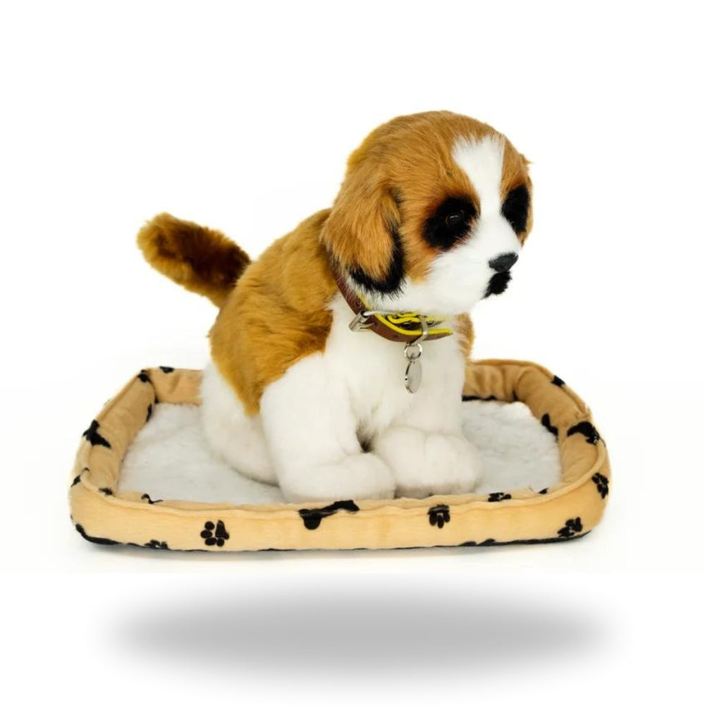 Right side of Sweet Petzzz Brown Fluffy Dog toy dog.