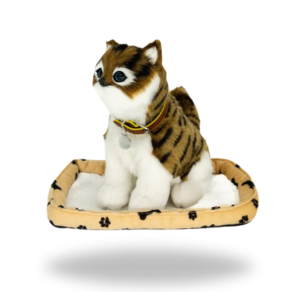 Left side of Sweet Petzzz Brown Tiger Cat toy.