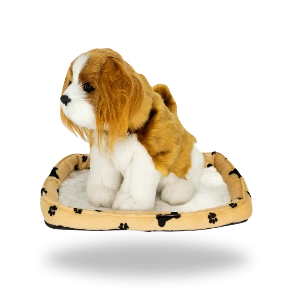 Left side of Sweet Petzzz Cavalier Brown toy dog