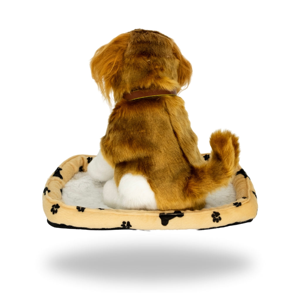 Back view of Sweet Petzzz Cavalier Brown toy dog