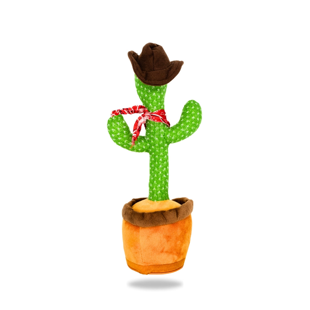 Back view of Dancing Cactus Cowboy - viral TikTok toy