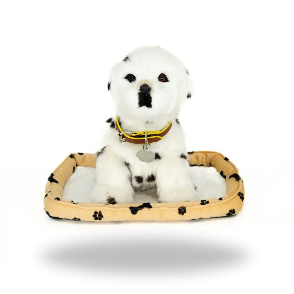Front view of Sweet Petzzz Dalmatian realistic toy dog.