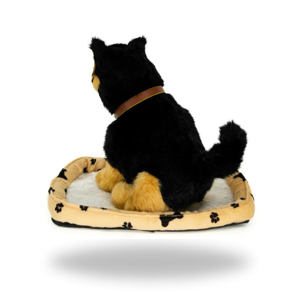 Back view of Sweet Petzzz German Shepherd toy dog.