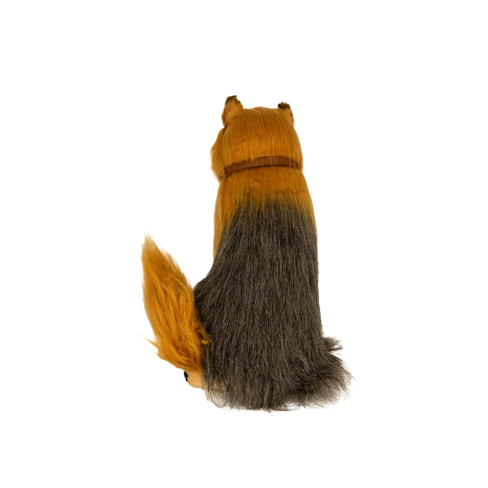 Back view of Sweet Petzzz Giant Black Yorkie toy dog.