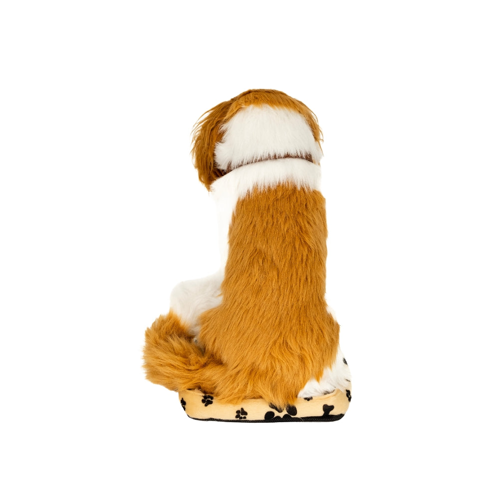 Back view of Sweet Petzzz Giant Brown Cavalier toy dog.