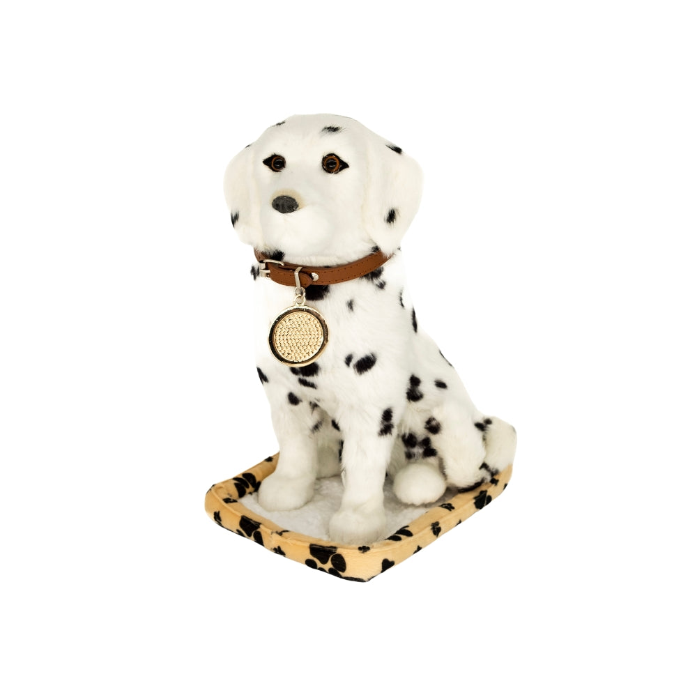 Left side of Sweet Petzzz Giant Dalmatian toy dog.