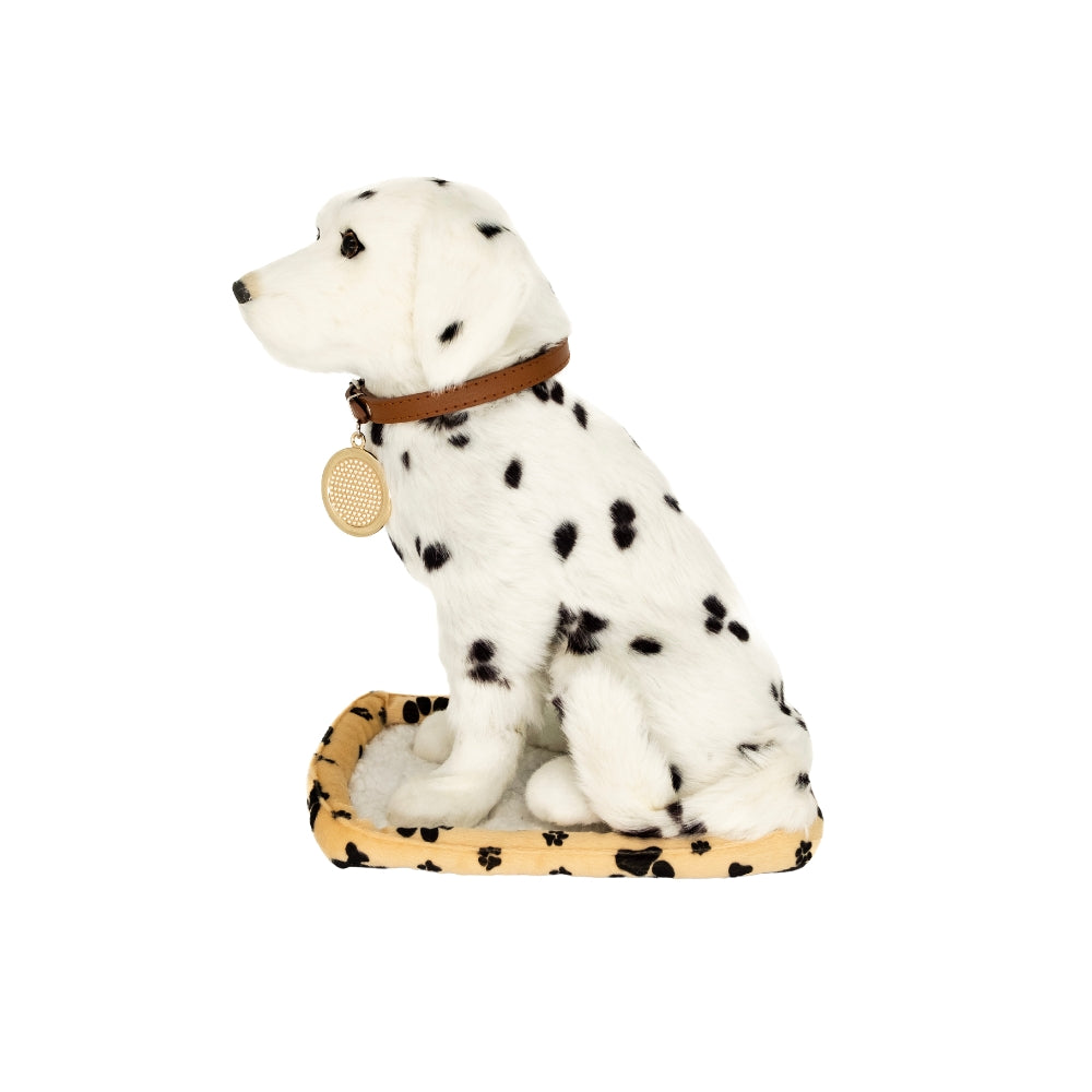 Left side of Sweet Petzzz Giant Dalmatian toy dog.