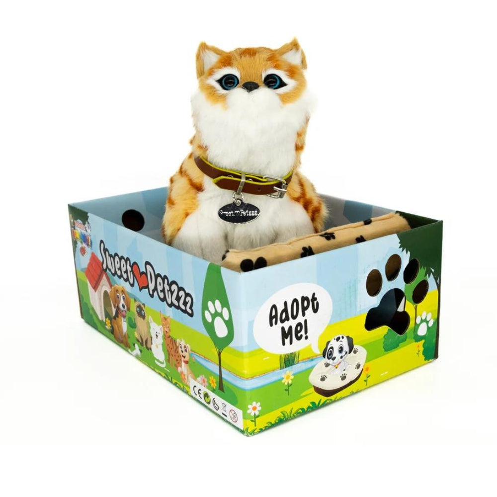 Sweet Petzzz Ginger Cat toy inside the box.