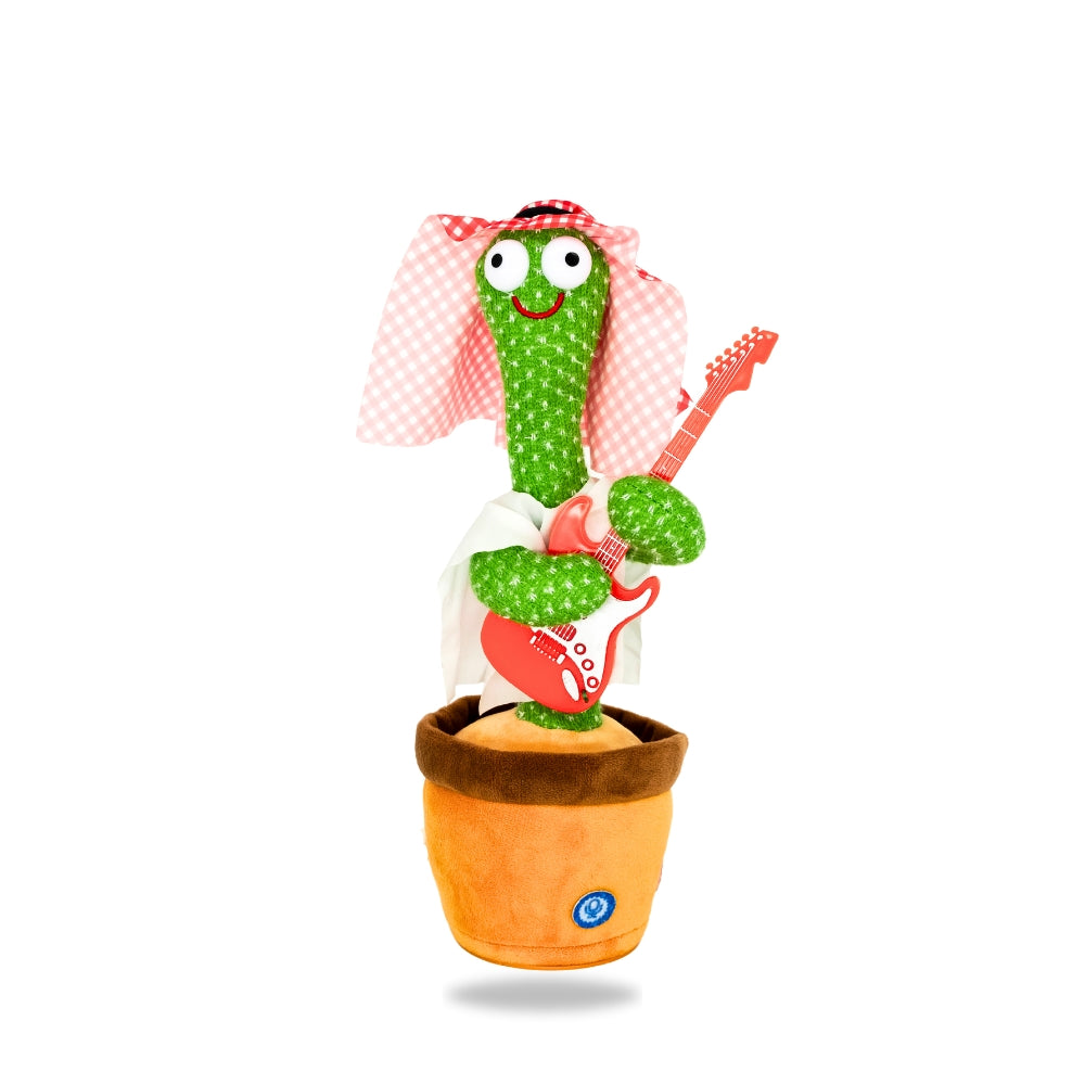 Front view of Dancing Cactus Guitar - viral TikTok toy from Teddy & CoFunland