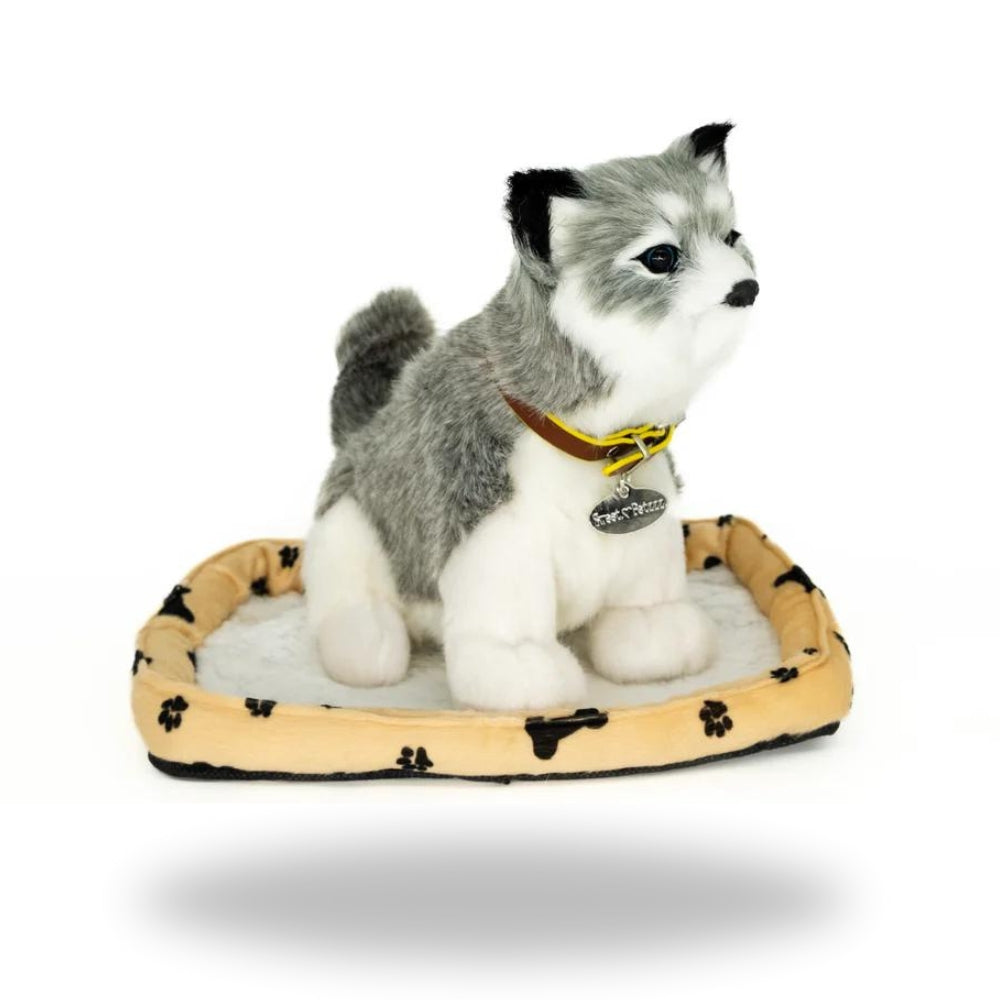 Right side of Sweet Petzzz Husky Dog toy dog.