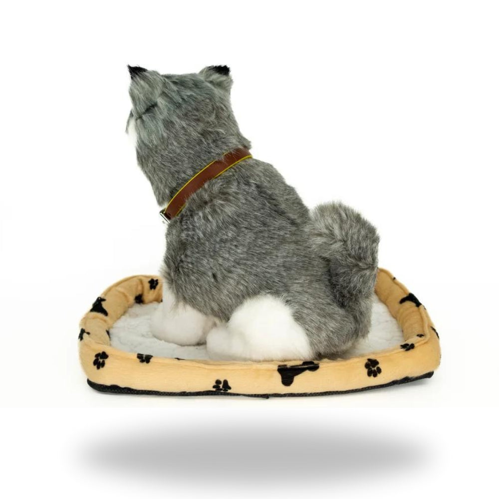 Back view of Sweet Petzzz Husky Dog toy dog.