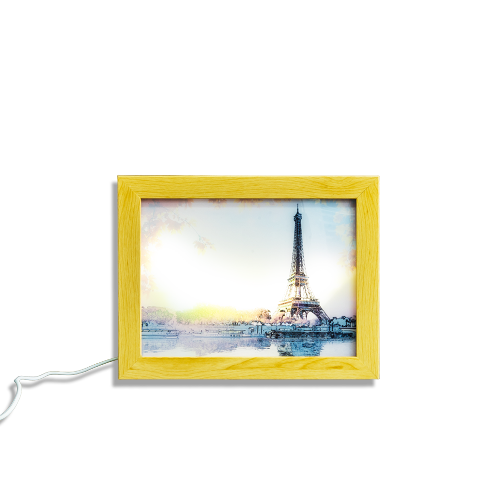 Elegant Light Up Picture Frame featuring the Eiffel Tower, available at Teddy and CoFunland.