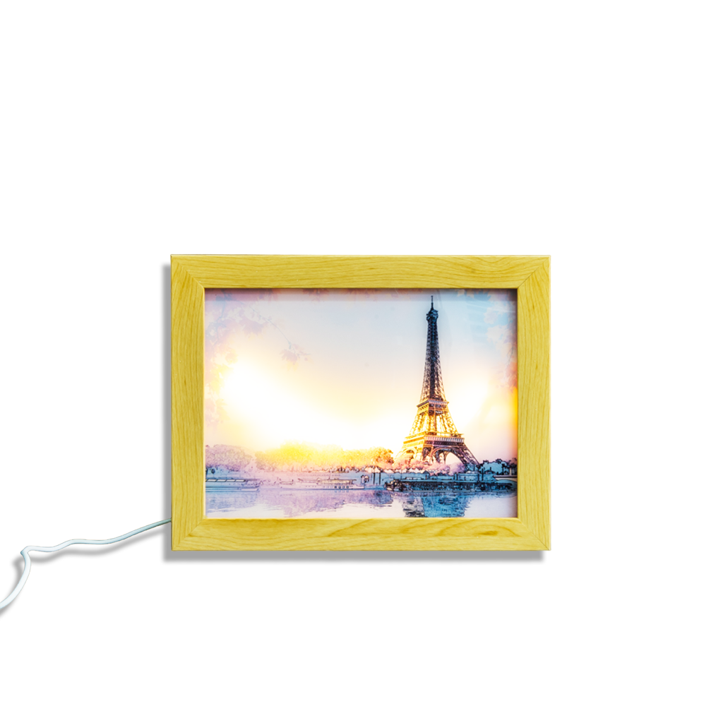 Elegant Light Up Picture Frame featuring the Eiffel Tower, available at Teddy and CoFunland.