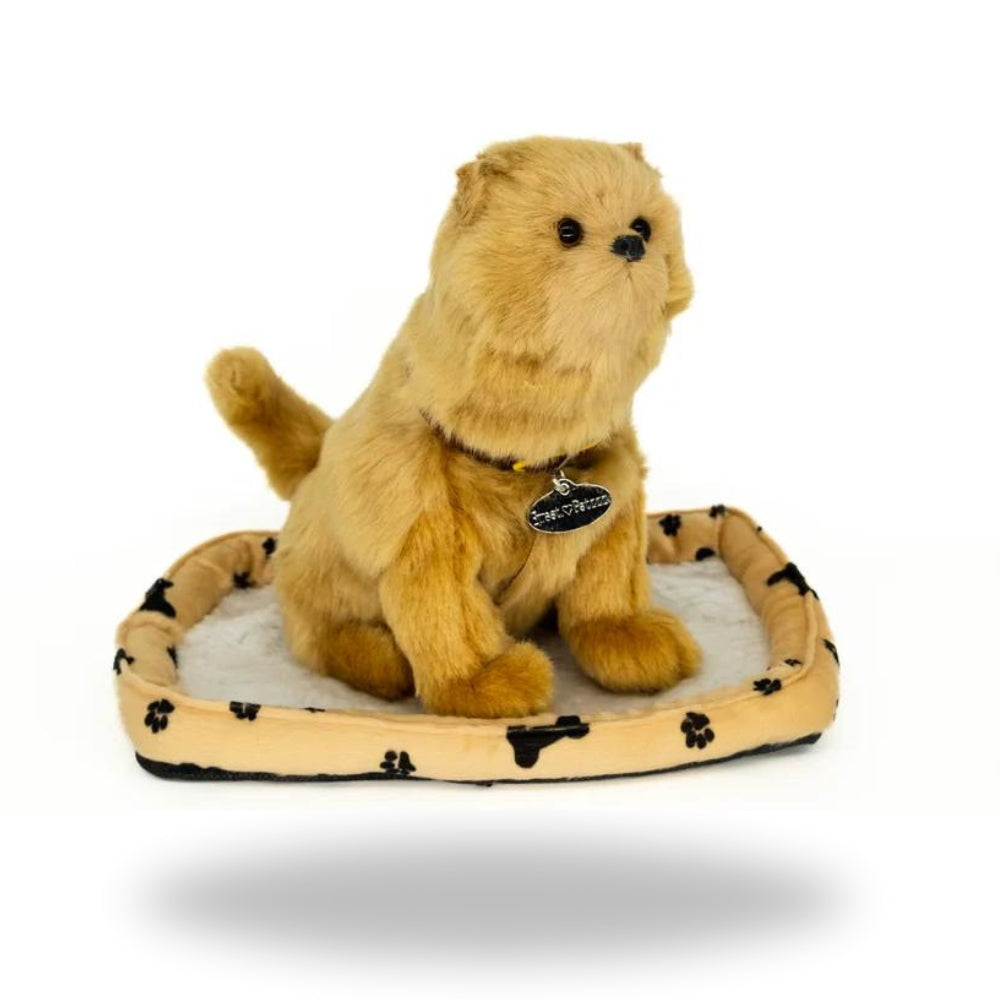 Left side of Sweet Petzzz Pomeranian toy dog.