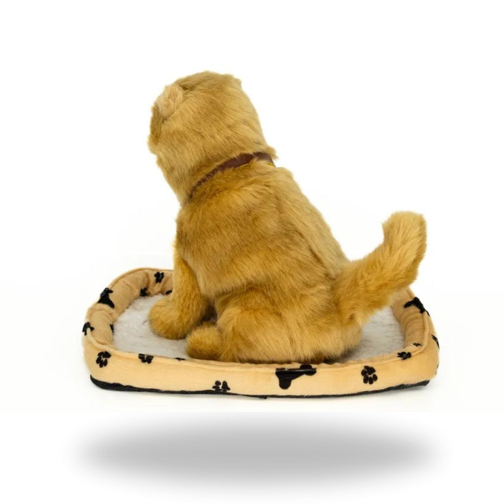 Back view of Sweet Petzzz Pomeranian toy dog.