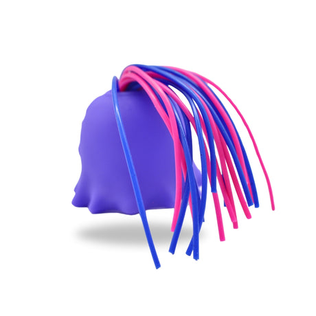 Back view Purple Scream Stretchy Monster