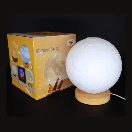 White Moon Lamp with speaker and bluetooth