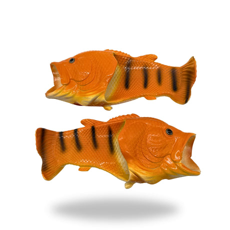 Fish Shoes Fun Footwear orange