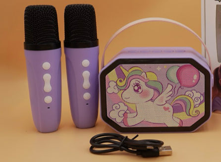 DOUBLE MICROPHONE Unicorn Karaoke Speaker Kits