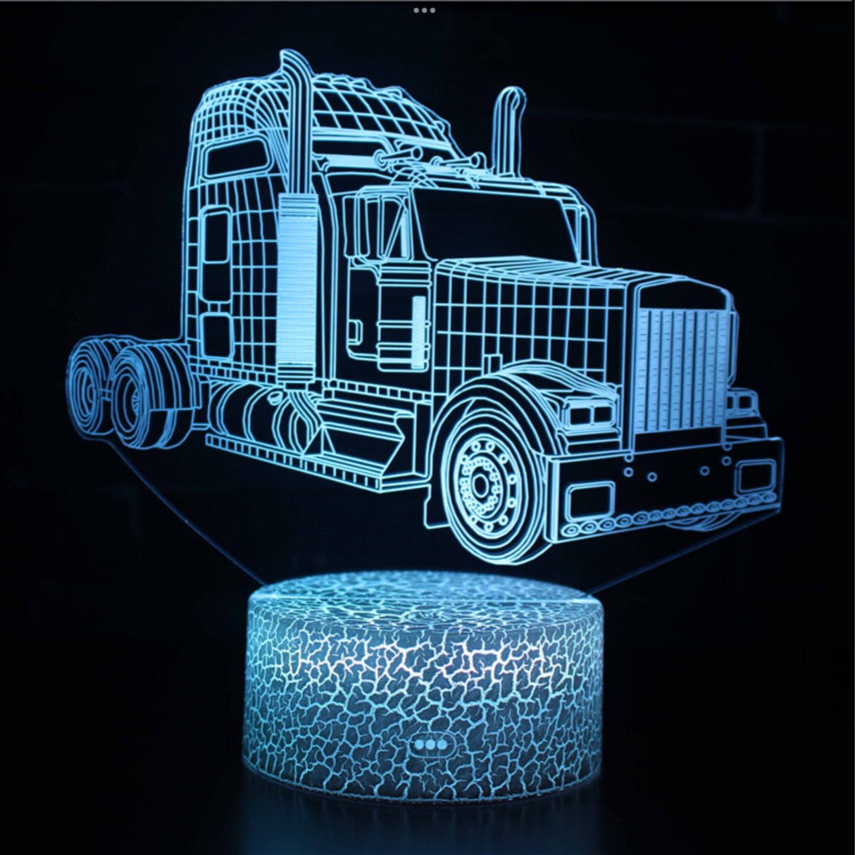 3D Lamp - Semi Truck Kenworth