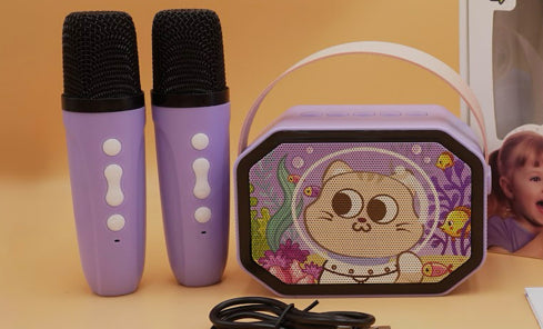 DOUBLE MICROPHONE Cat Karaoke Speaker Kits