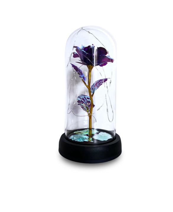 RAINBOW - Rose Flower Lamp Purple