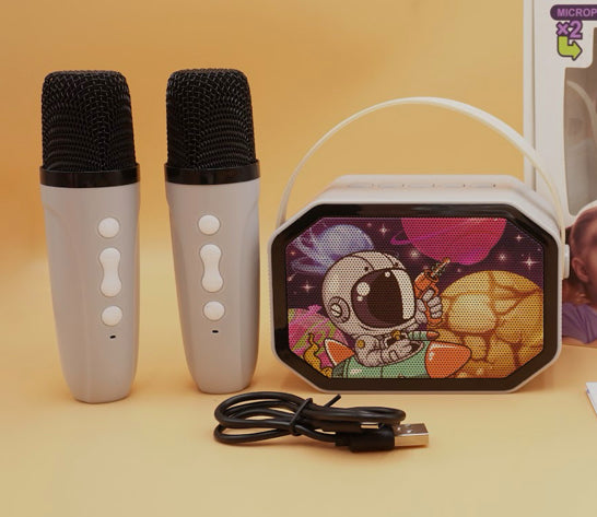 DOUBLE MICROPHONE Spaceman Karaoke Speaker Kits