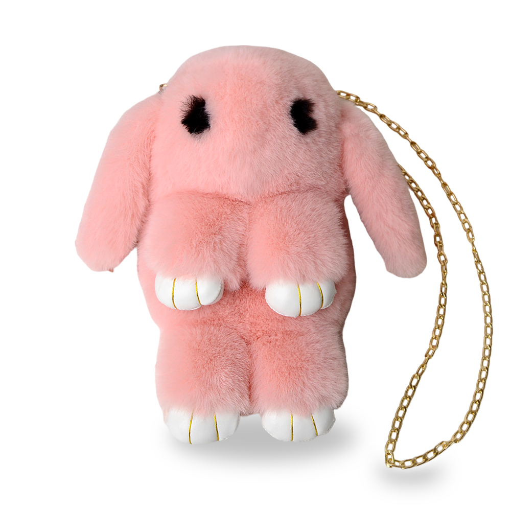 Front view of Bunny Purse Light Pink for kids at Teddy & CoFunland"