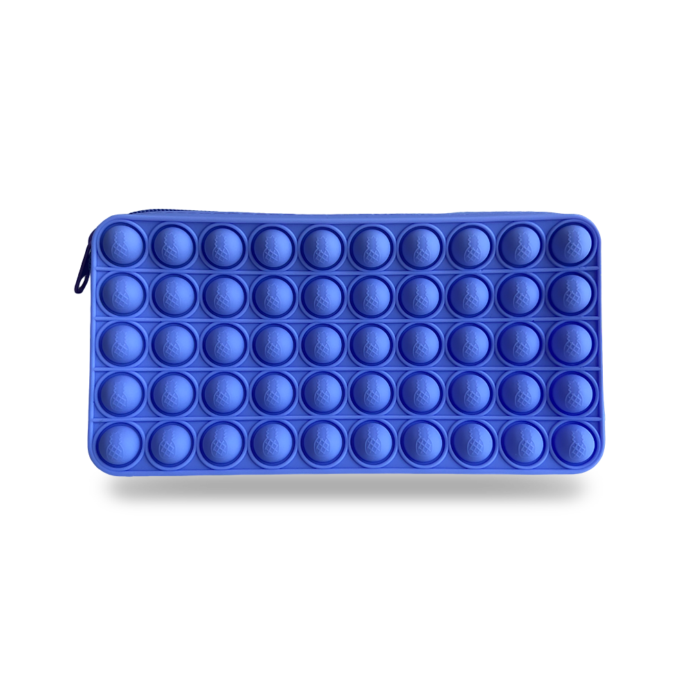Fun Pop It Pencil Case Fidget Game for Stress Relief purple