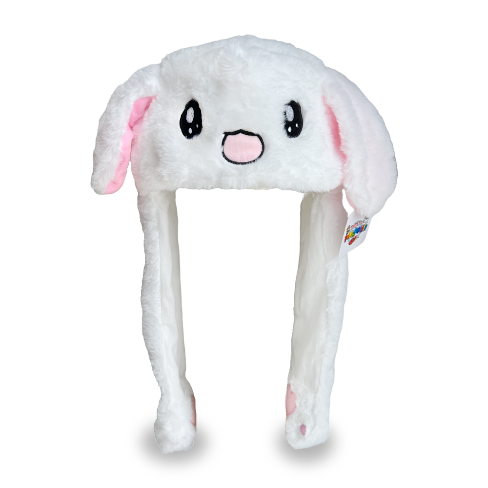 White Bunny Bunny Pop Hat - Front View
