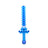 Bubble Gun Sword Blue standing upright in a vibrant 3D diamond design, perfect for children's outdoor play.