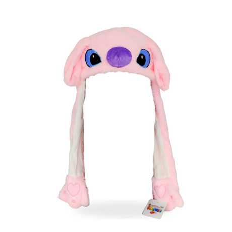 Pink Stitch Bunny Pop Hat - Front View