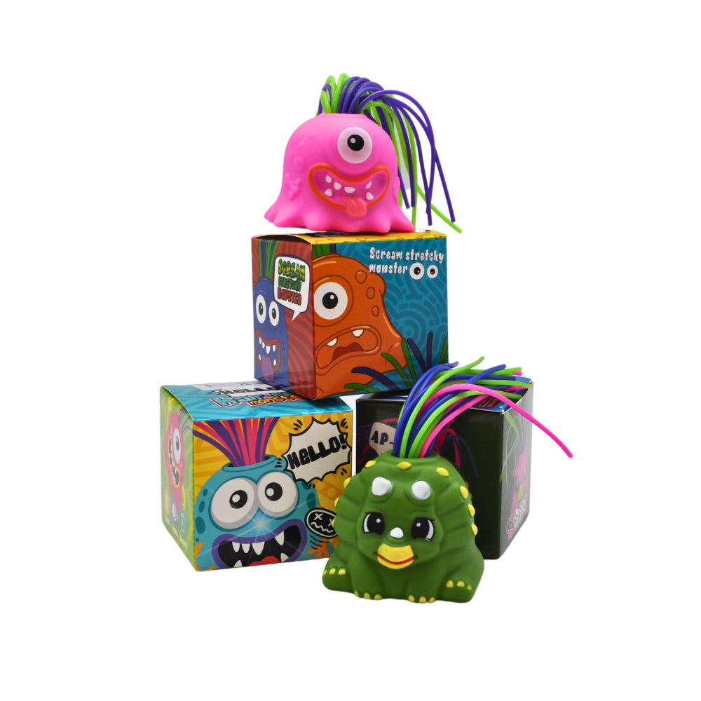 Pink Scream Stretchy Monster collection