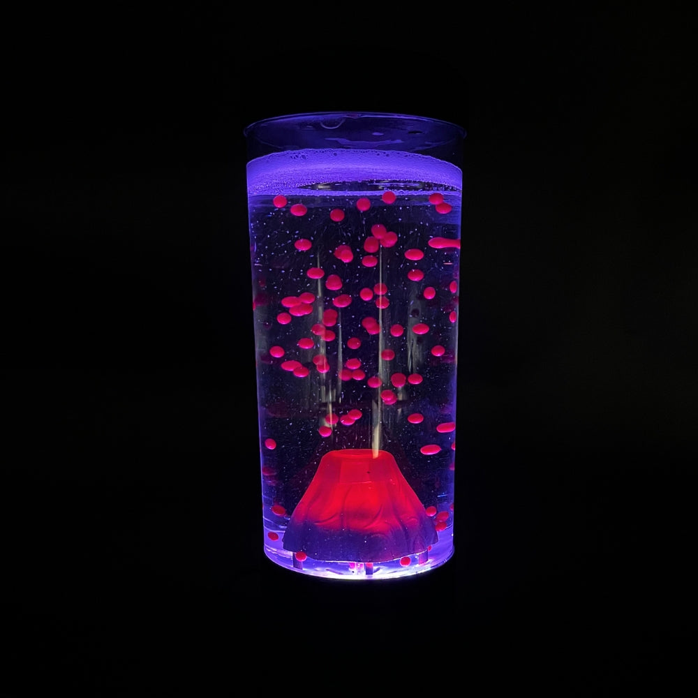 Mesmerizing Lamp Volcano creating a unique ambiance, available at Teddy and CoFunland.
