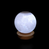 White Rotating Moon Lamp