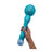 Spherical Bubble Wand standing upright, showcasing its sleek design in blue.