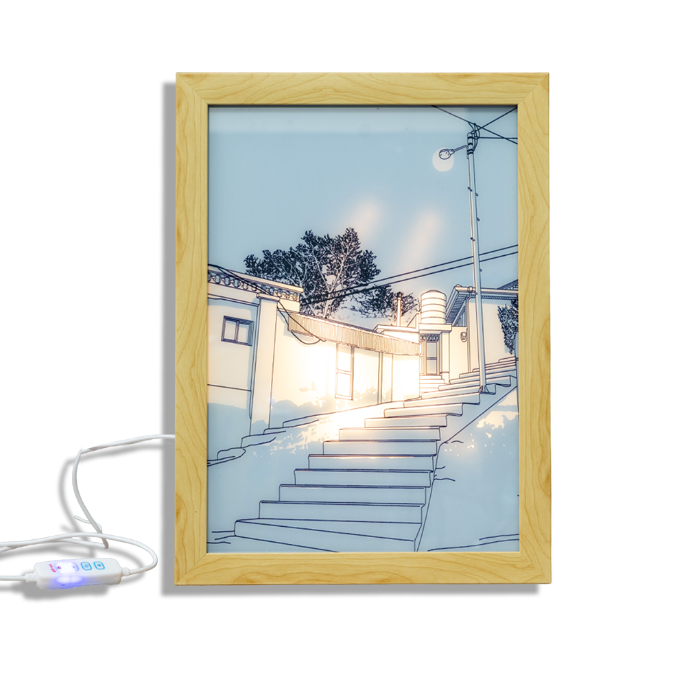 Light up picture frame - Outdoor steps