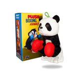 Packaging view of Plush Panda Boxing Toy, displaying the box design and toy features listed.